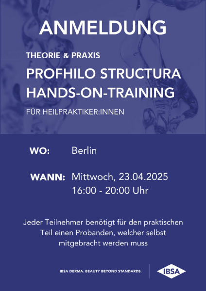 Bild von 05.03.2025 » Hamburg / Profhilo Structura Hands-on-Training
